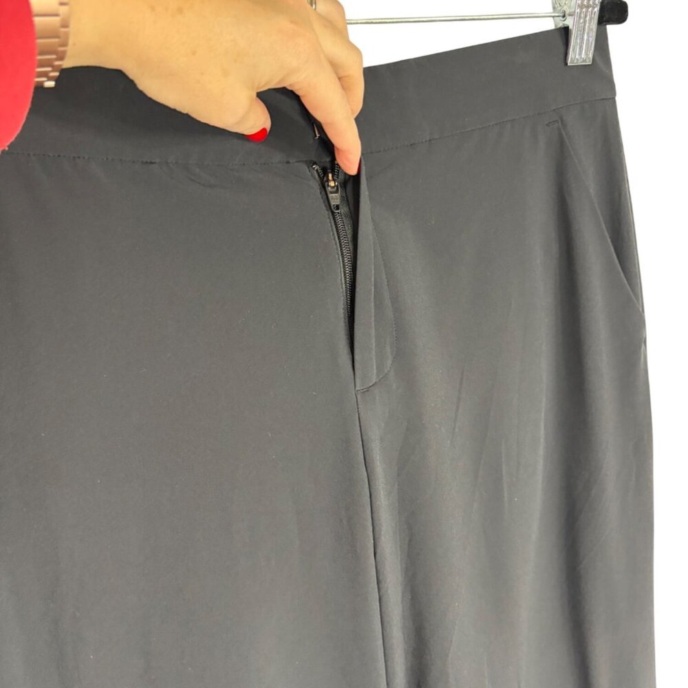 Athleta Tribeca Wide Leg Cropped Pants in Black-sz 8 - Picture 5 of 11